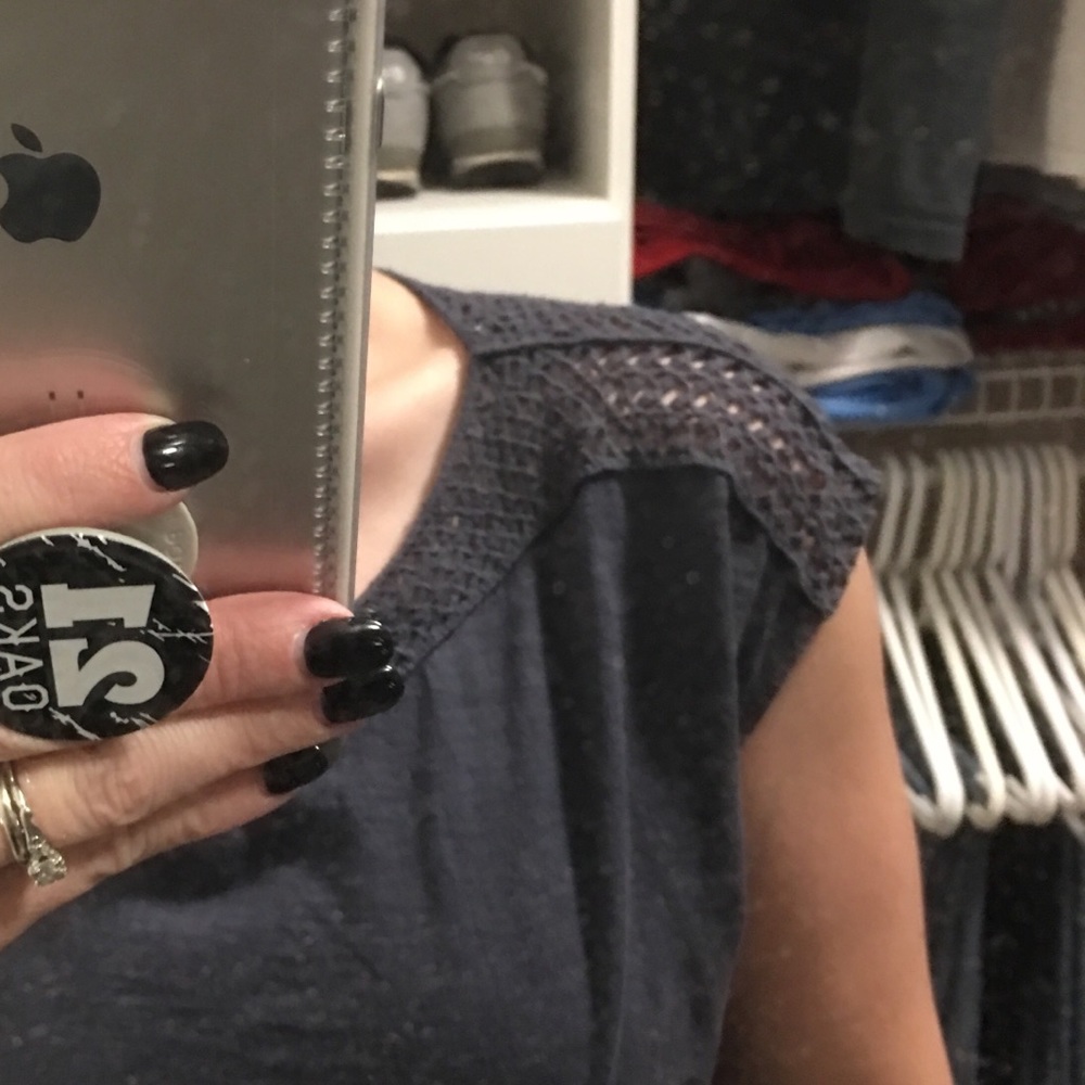 Beautiful Crochet Neck Shirt - Picture 2 of 7